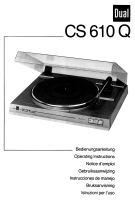 Dual CS-610-Q-Owners-Manual 
